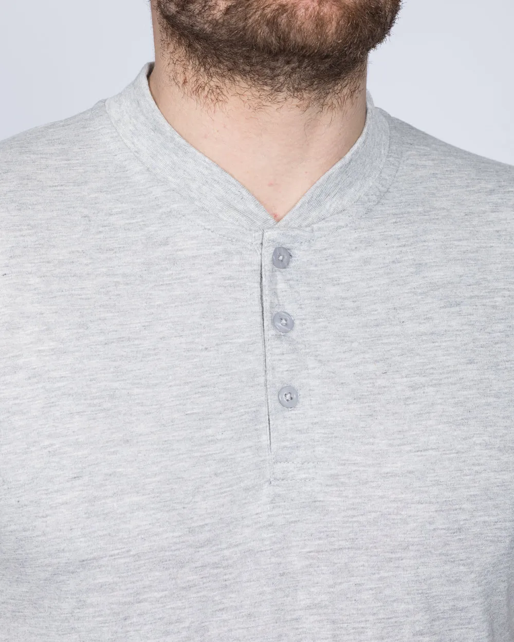 2t Tall Henley T-Shirt (heather grey)
