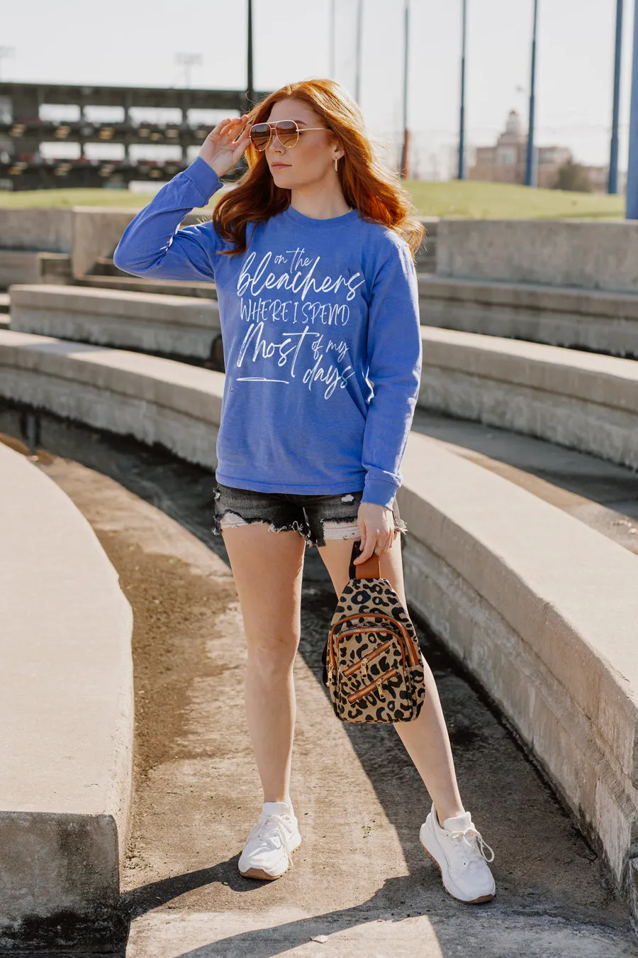 BALLPARK MAMA VINTAGE WASH LONG SLEEVE TEE