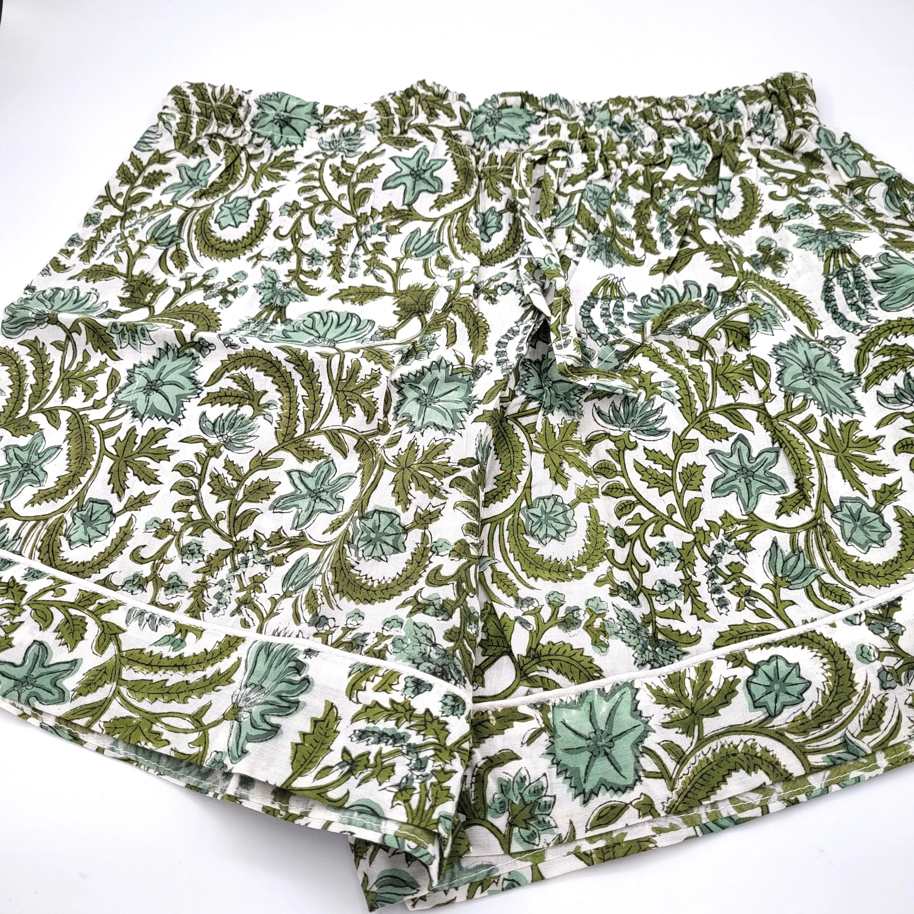 Block Print Pyjama Eloise in long and short styles