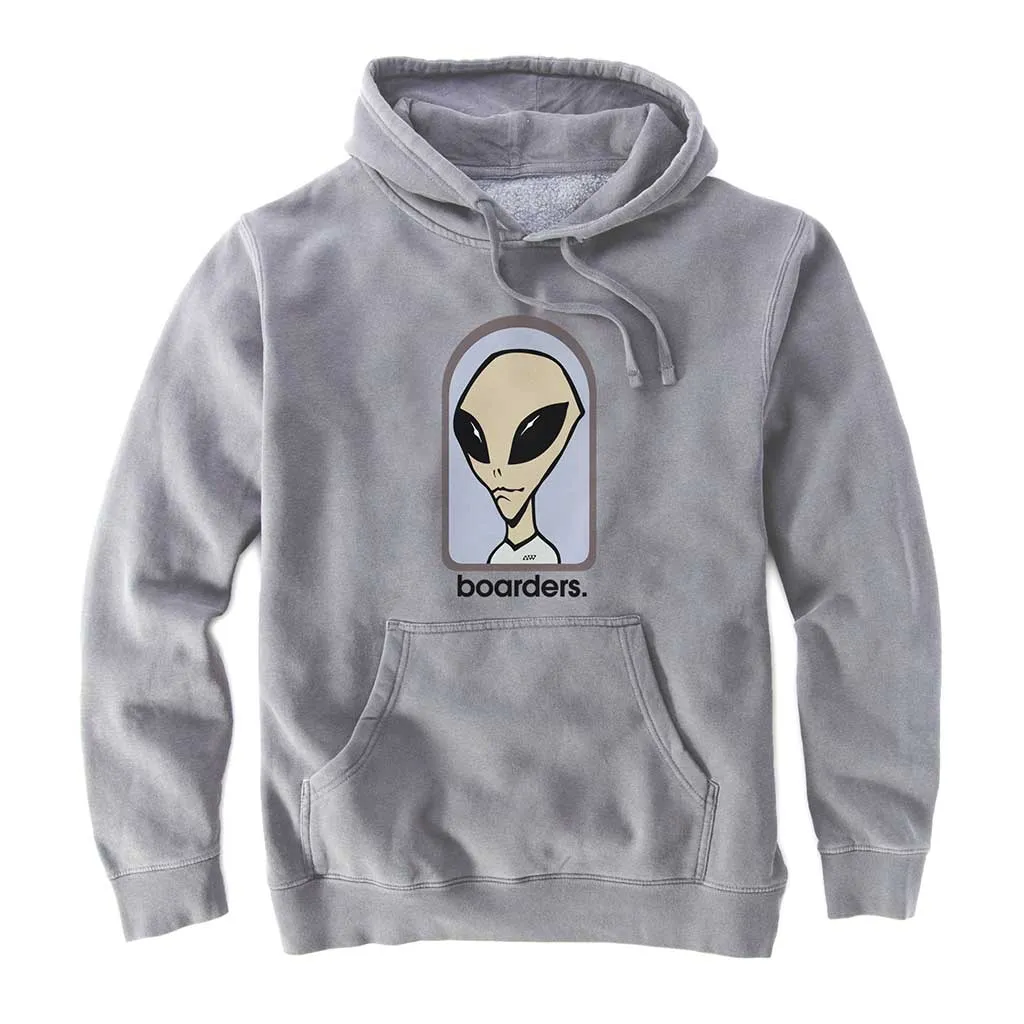 Boarders x Alien Work Shop Believe Hoodie - Athletic Heather
