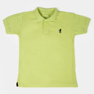 Boys Cotton Polo Shirt - Sharp Green
