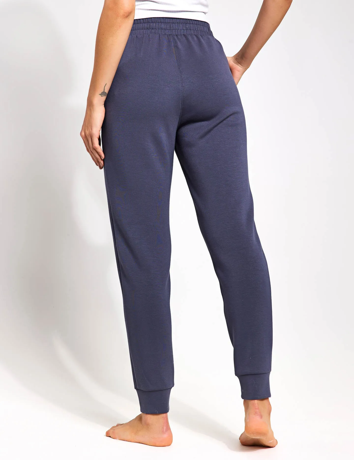 Cuffed High Waisted Slim Fit Yoga Jogger - Nightshade
