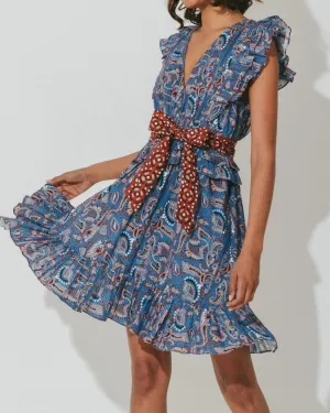 Elara Mini Dress | Lazuli in Lazuli | Lazuli