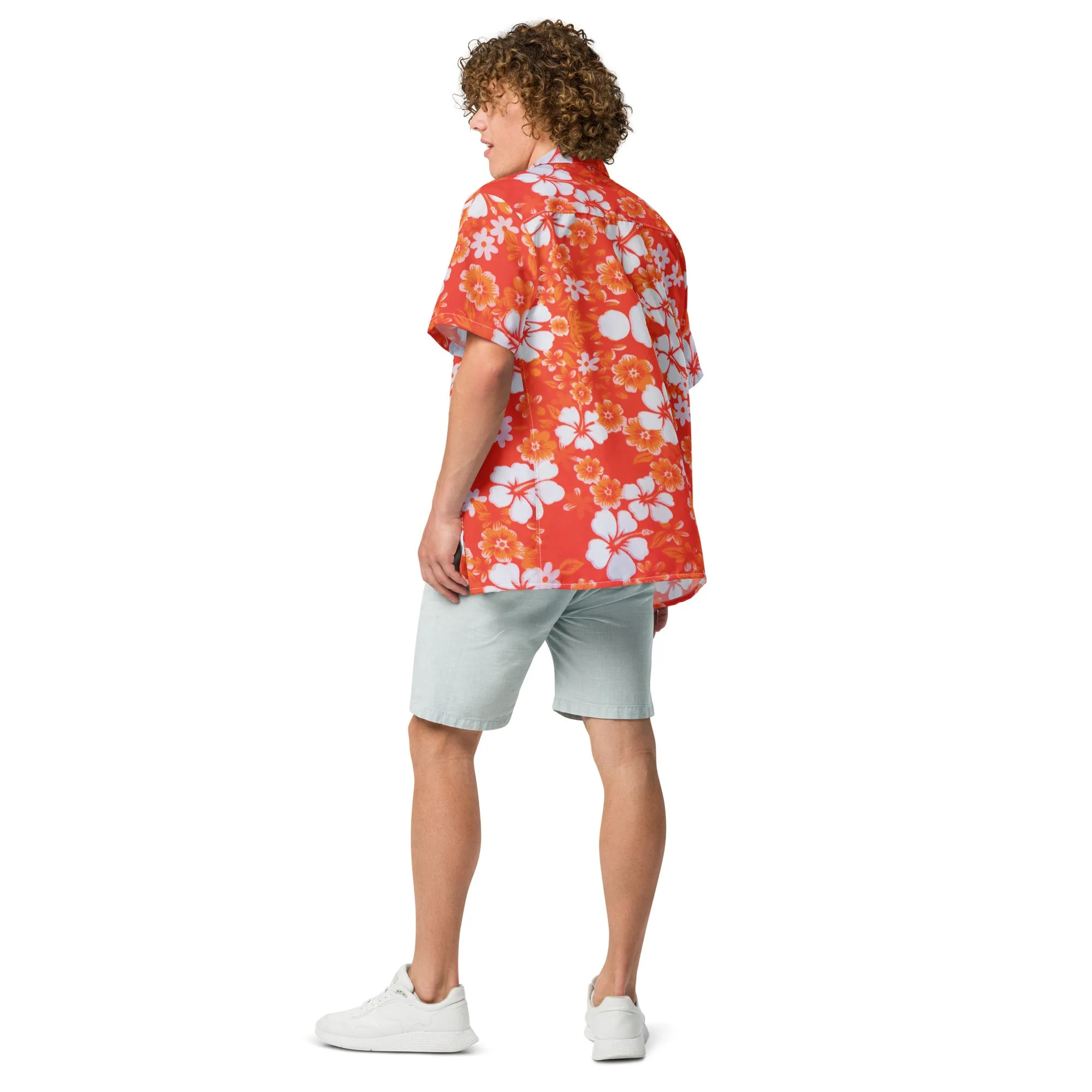 Humble Sportswear™ Men's Hawaiian Floral Button Shirt