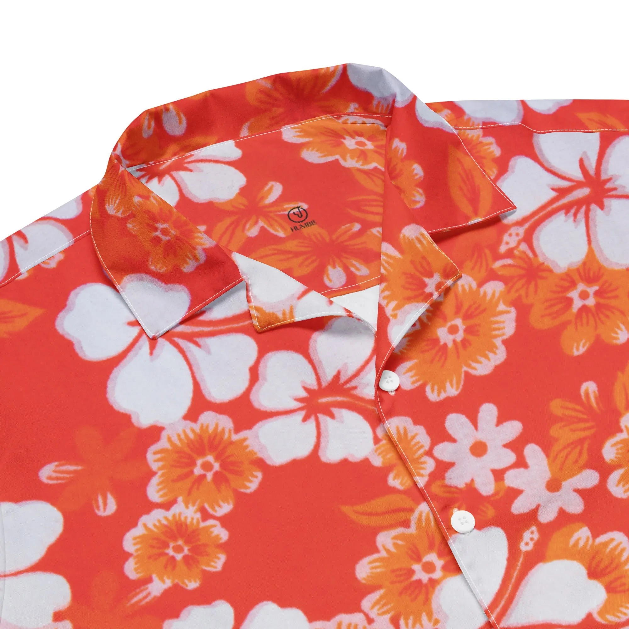 Humble Sportswear™ Men's Hawaiian Floral Button Shirt
