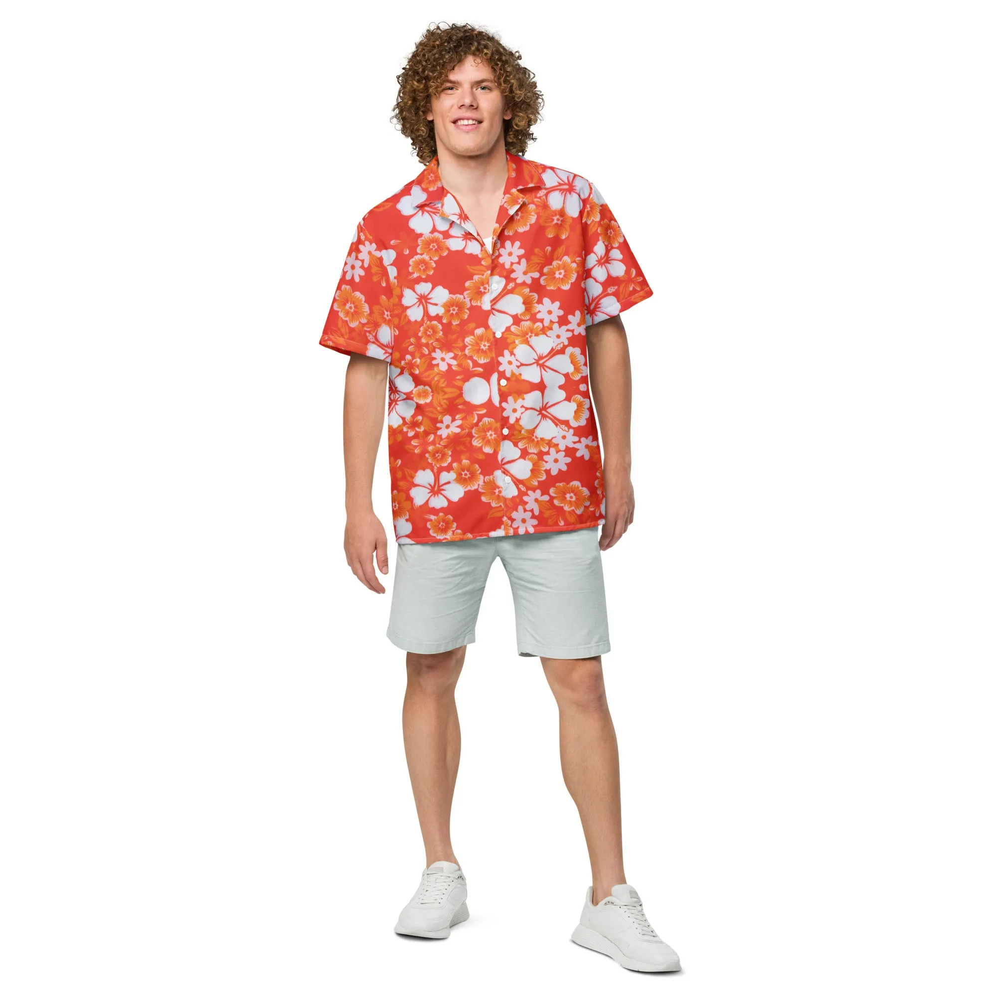 Humble Sportswear™ Men's Hawaiian Floral Button Shirt