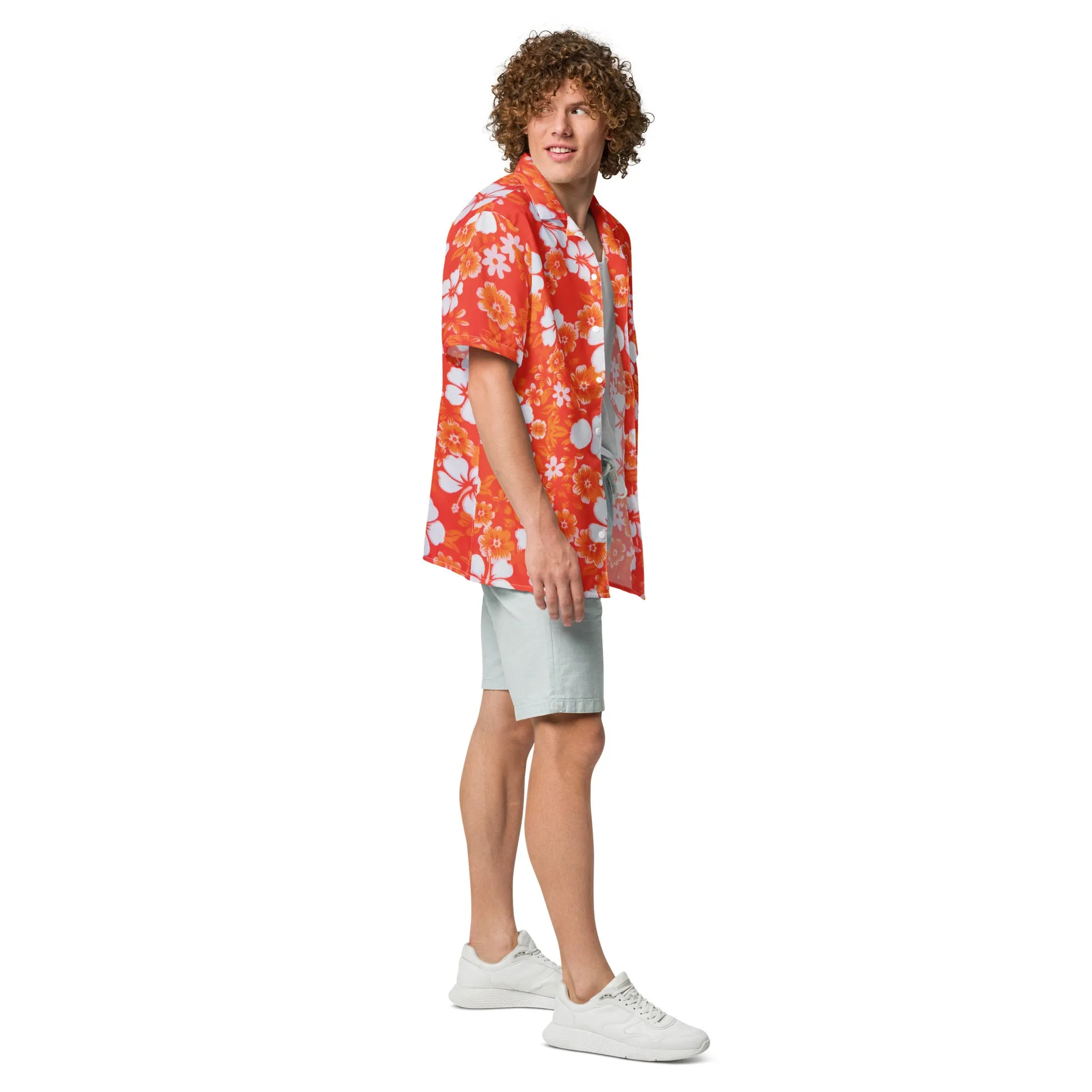 Humble Sportswear™ Men's Hawaiian Floral Button Shirt