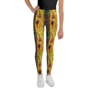 Intricate Detail Multicolor Drips Leggings