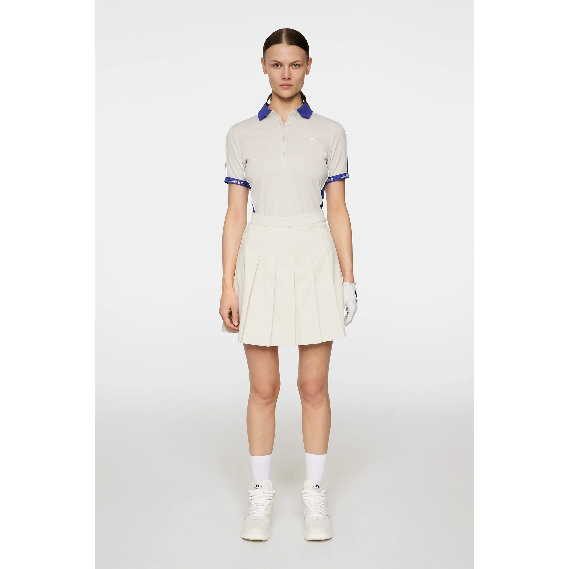 J.Lindeberg Women's Adina Golf Skirt - Moonbeam