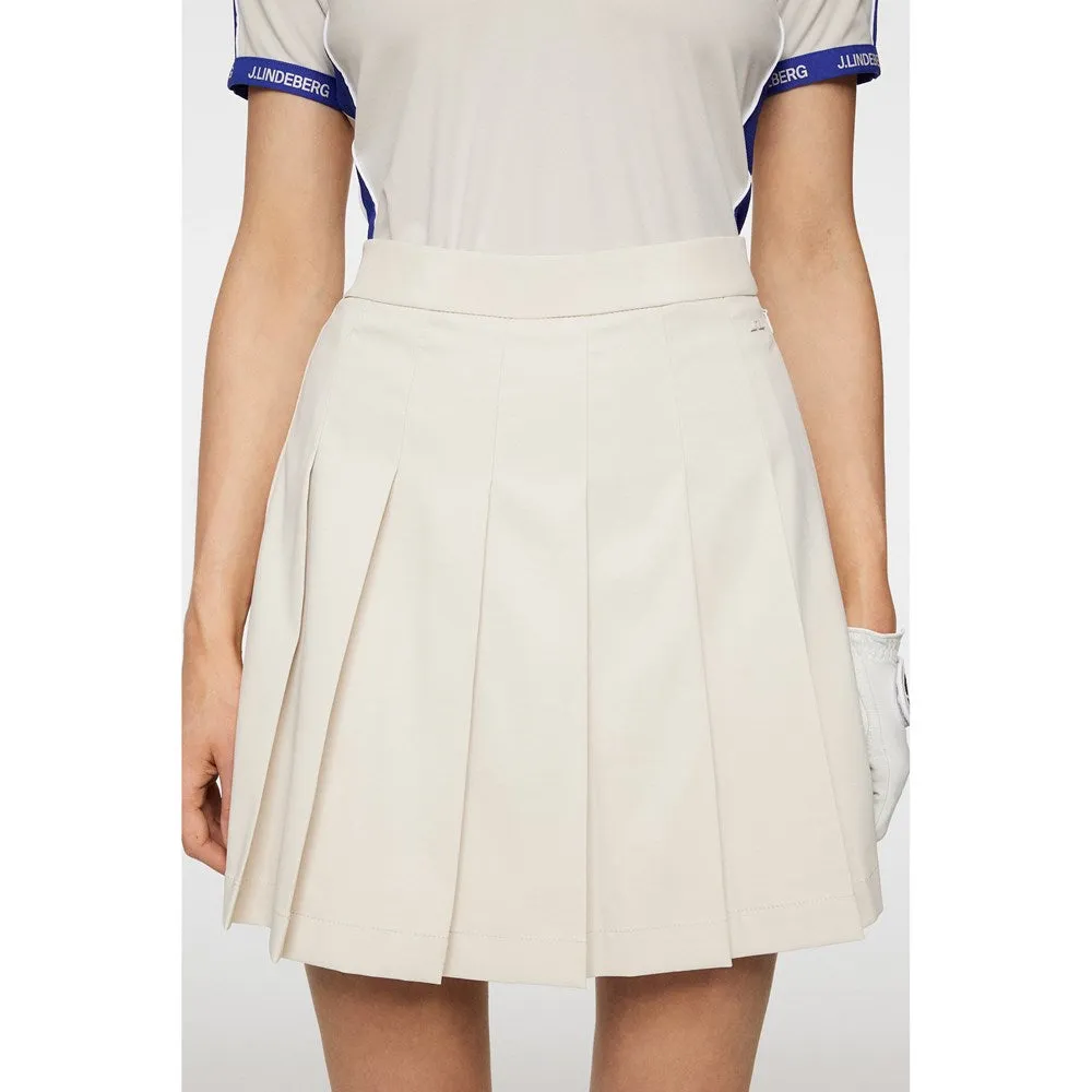 J.Lindeberg Women's Adina Golf Skirt - Moonbeam
