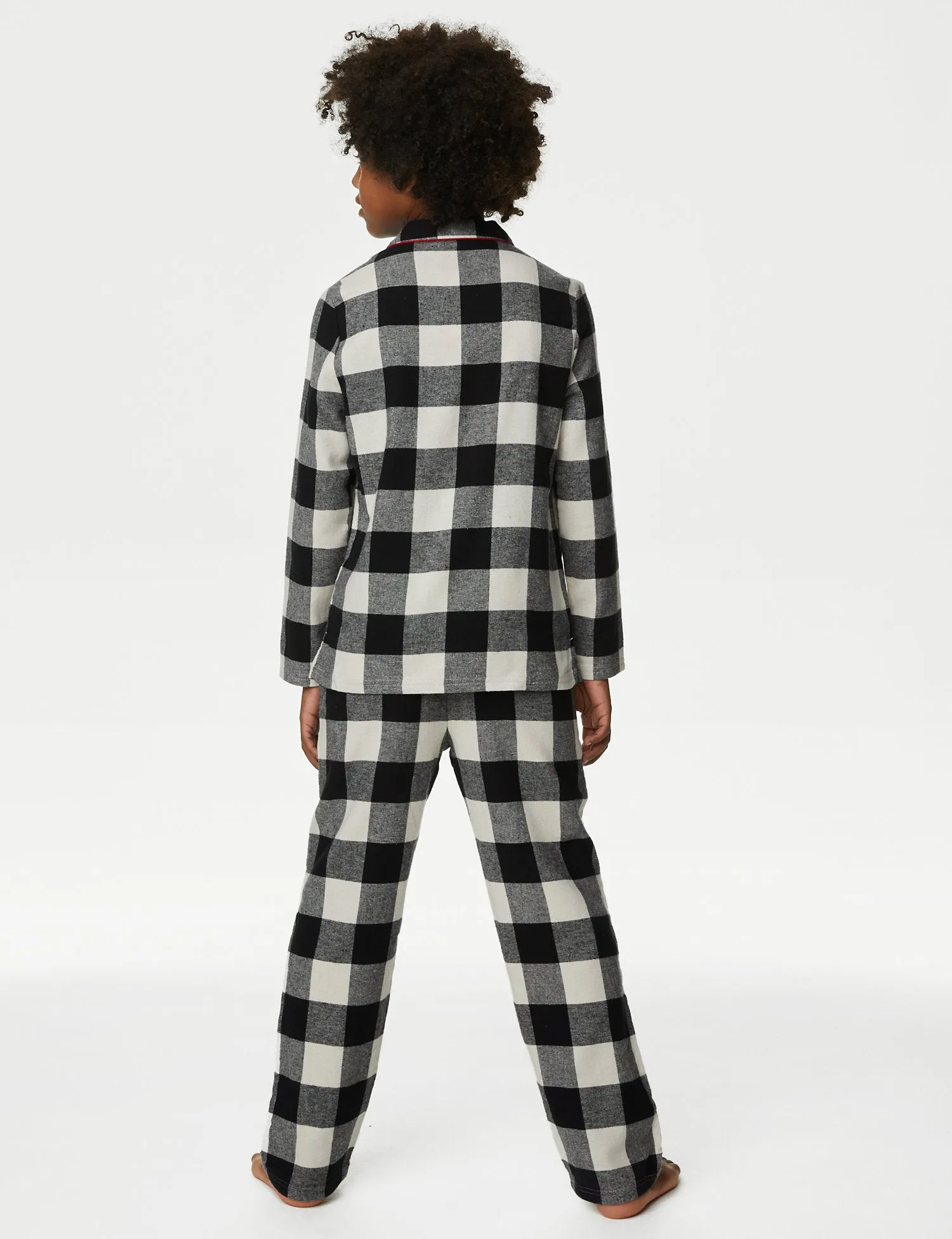 Kids' Mono Check Family Christmas Pyjama Set
