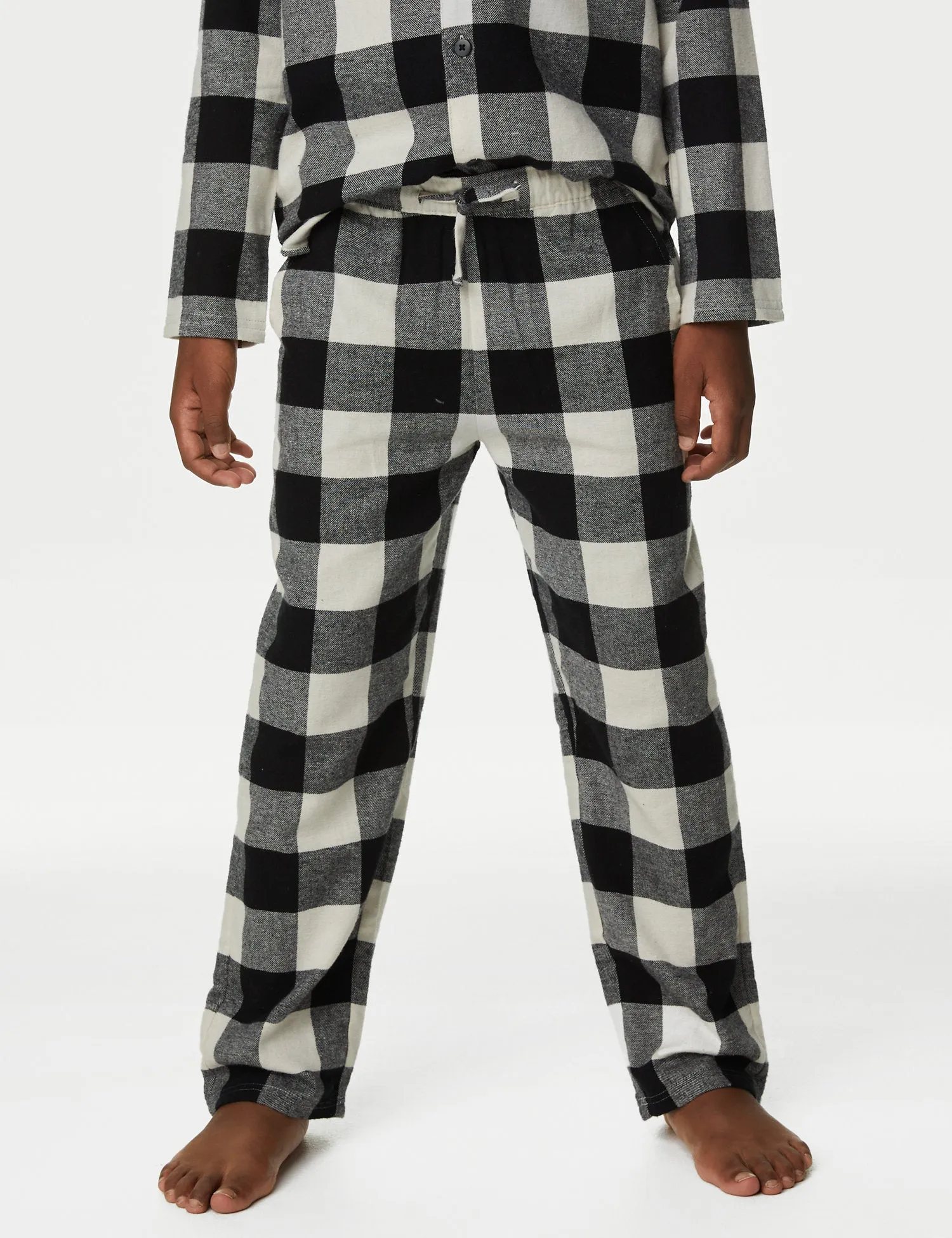 Kids' Mono Check Family Christmas Pyjama Set