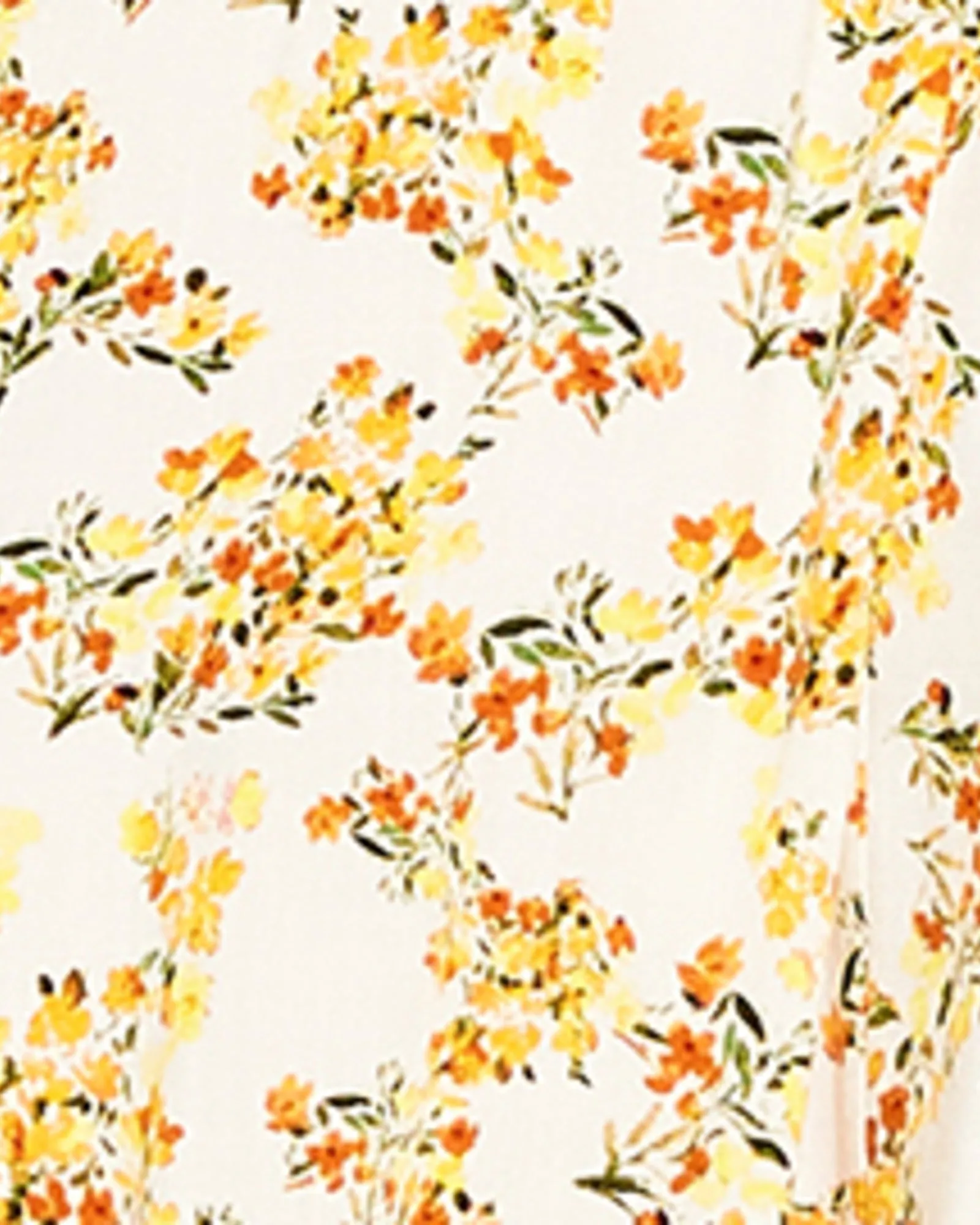 Maggie Tie The Knot Floral Dress | Ivory / Yellow