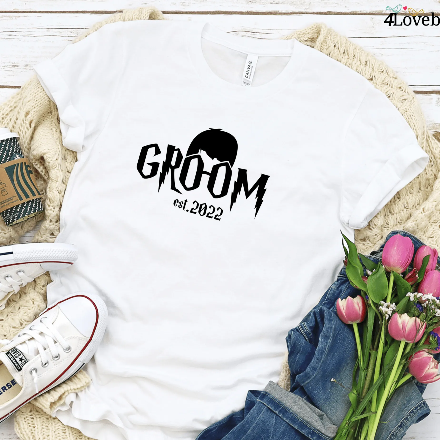 Magical Couple's Custom EST. Matching Outfits: Inspired by Harry Potter for Bride & Groom