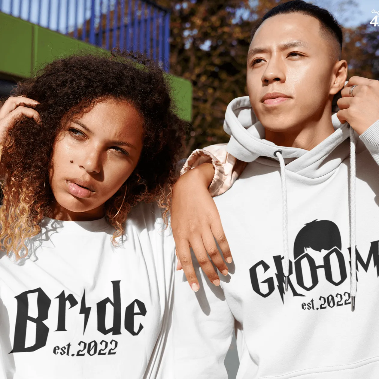 Magical Couple's Custom EST. Matching Outfits: Inspired by Harry Potter for Bride & Groom