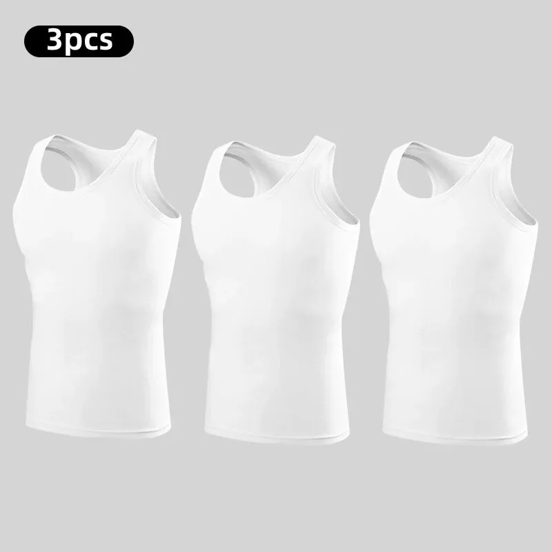 Men's pure cotton vest fitness training
