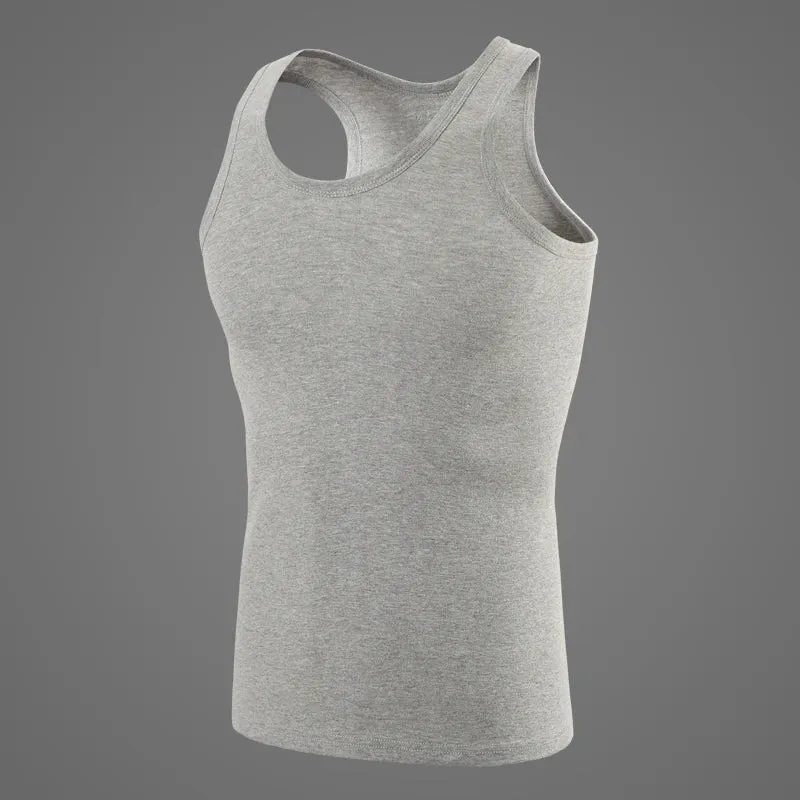 Men's pure cotton vest fitness training