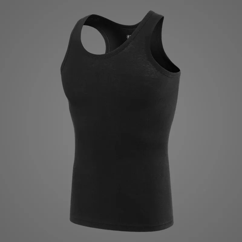 Men's pure cotton vest fitness training