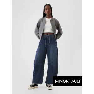 (Minor Fault) Mid Rise Easy Horseshoe Jeans