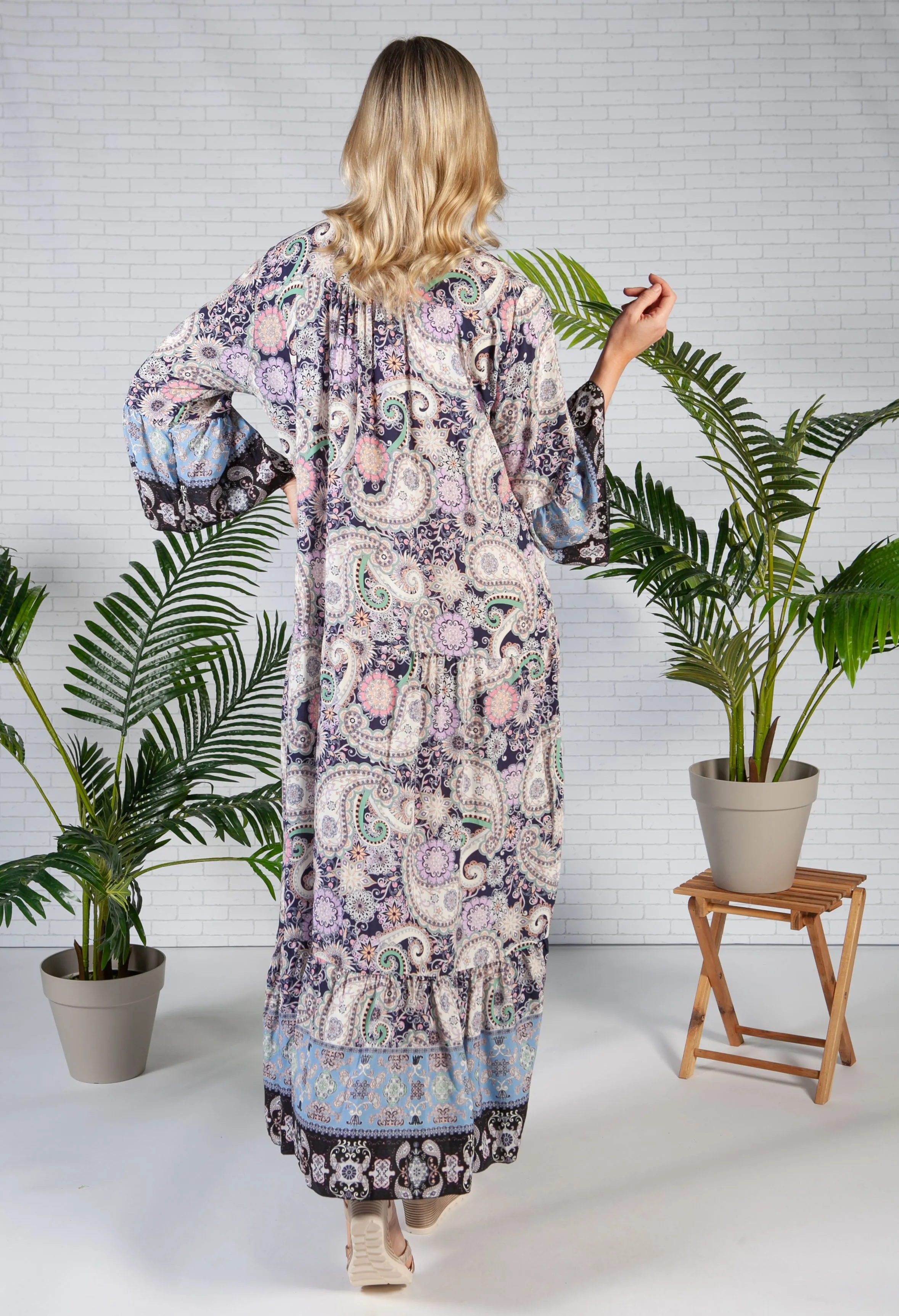 Night Sky Moroccan Print Dress