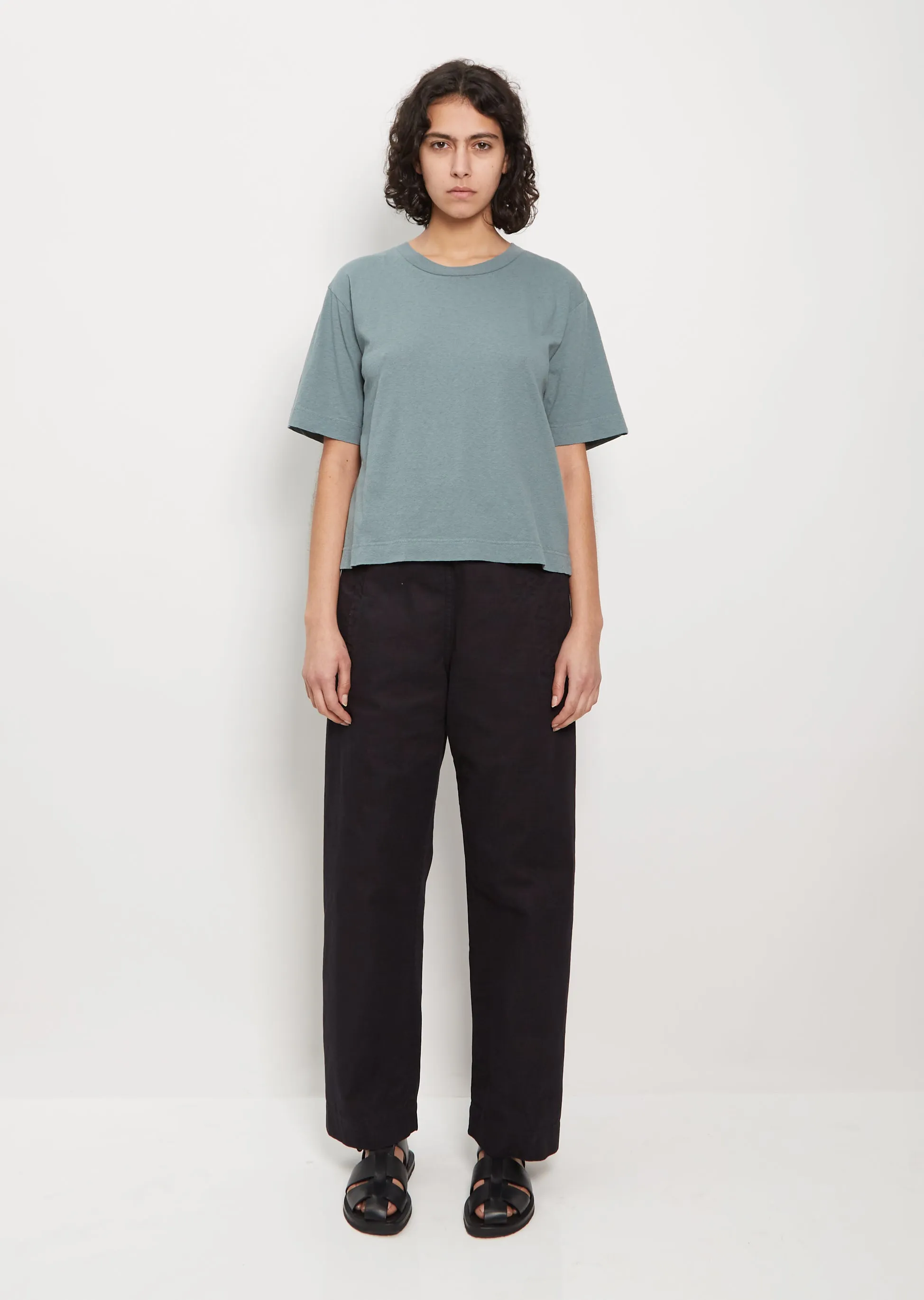 Organic Cotton & Linen Simple T-Shirt