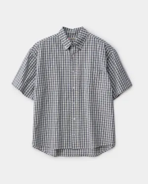 S/Double - Classic Gingham Shirt - Navy