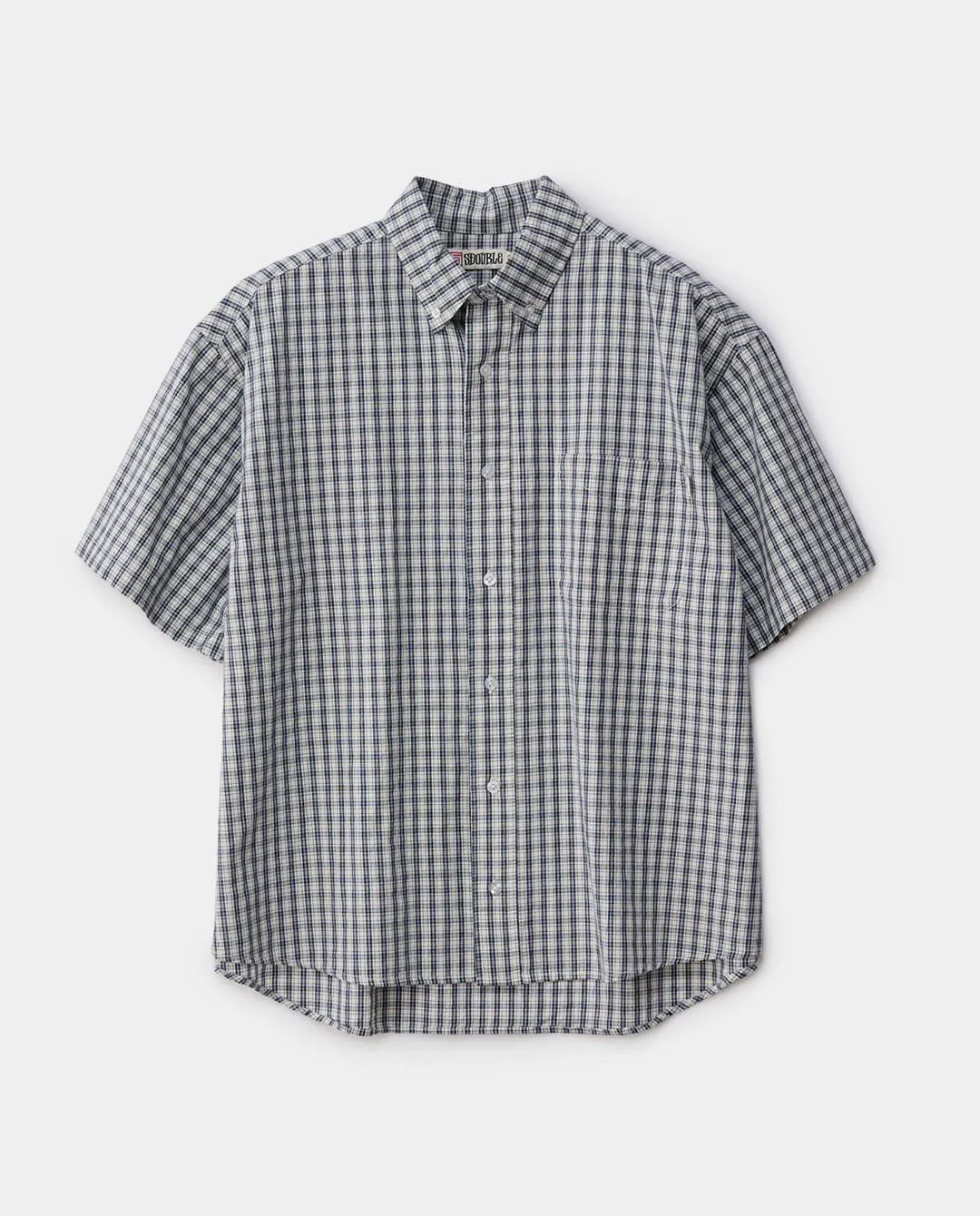 S/Double - Classic Gingham Shirt - Navy
