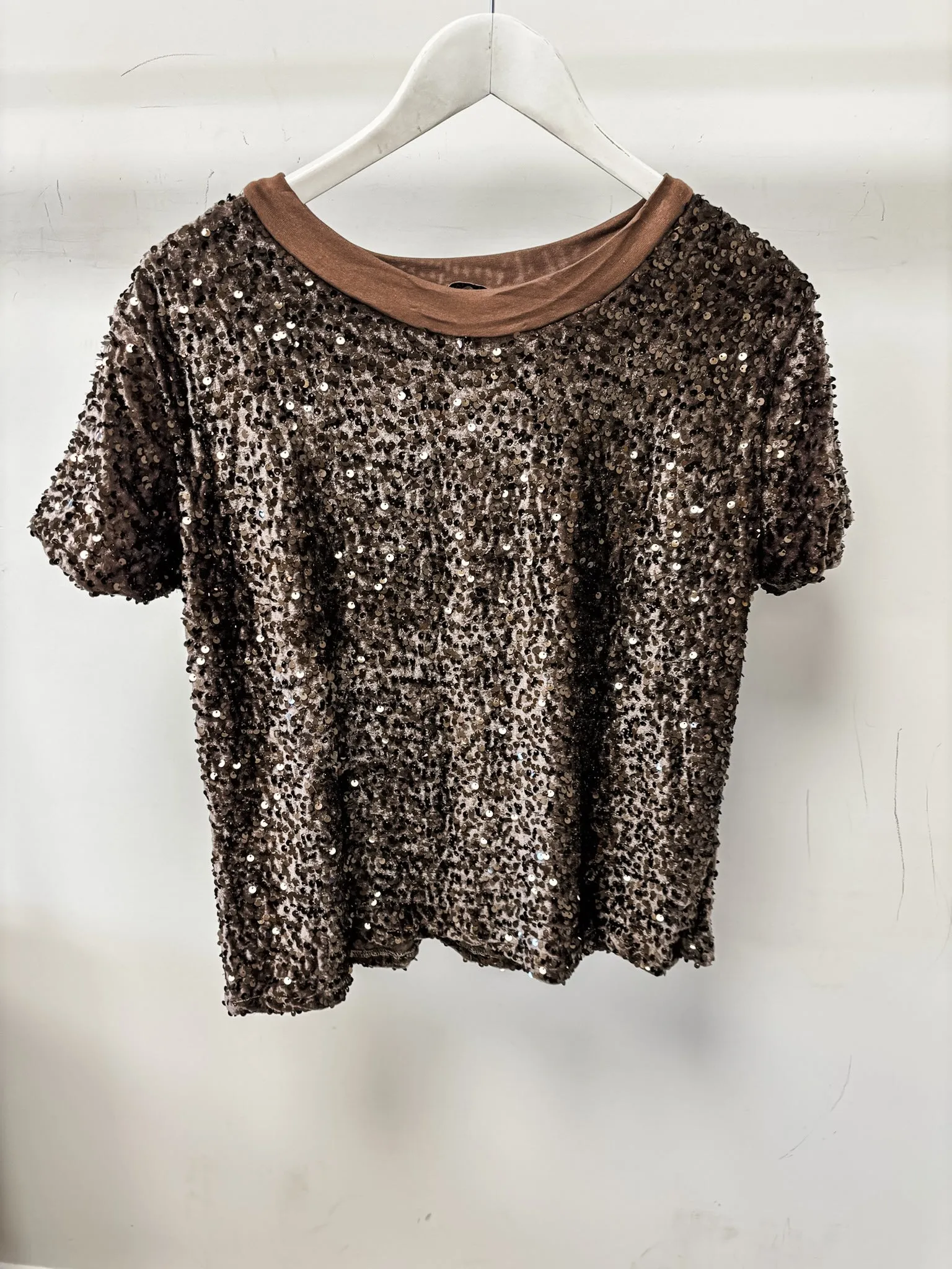 Sequin Velvet T-Shirt