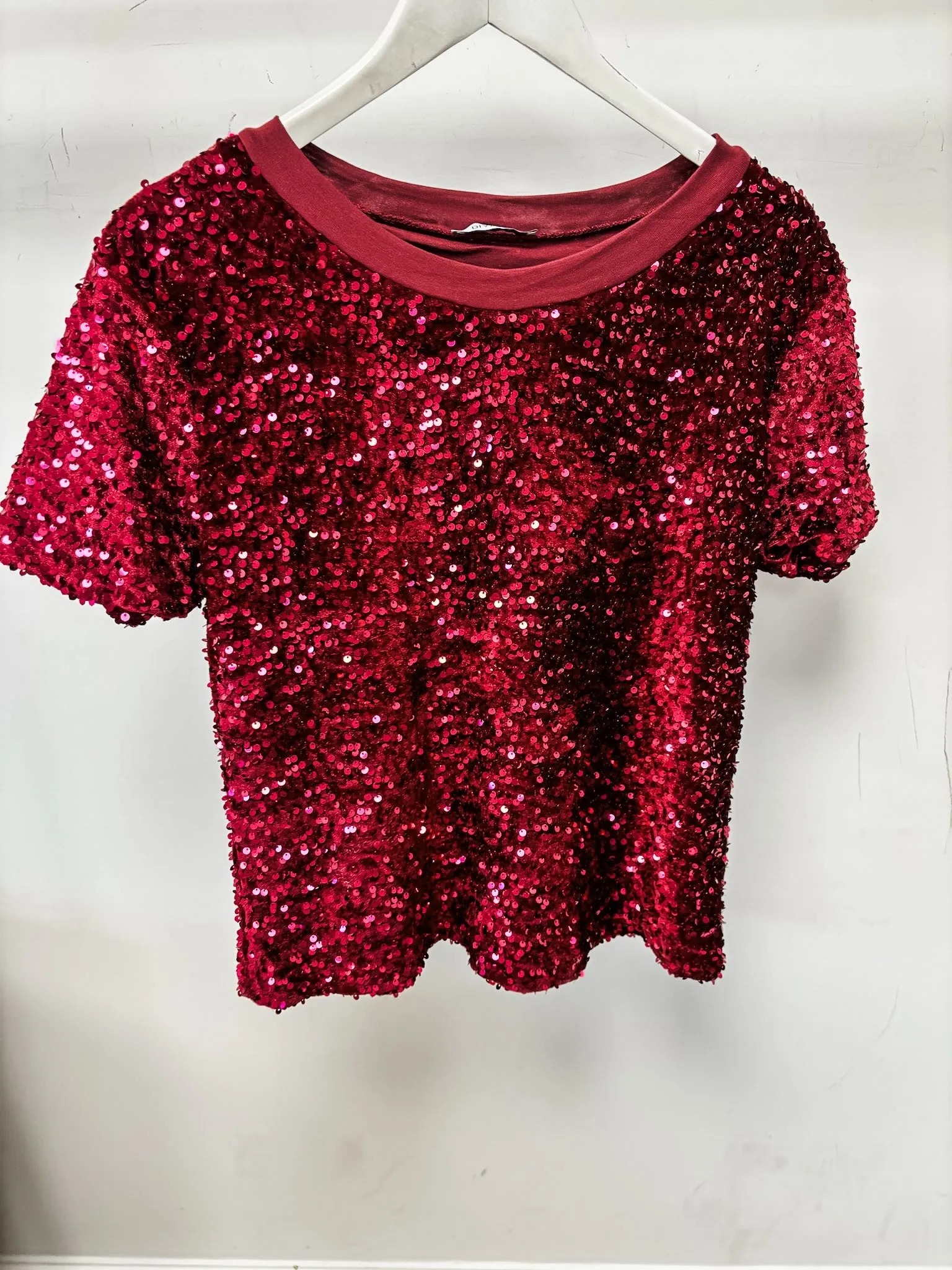 Sequin Velvet T-Shirt