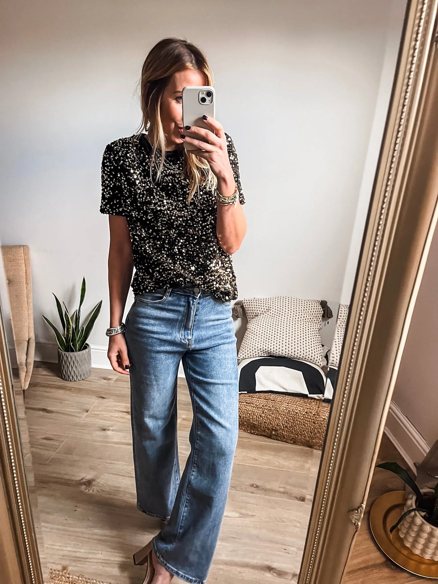 Sequin Velvet T-Shirt