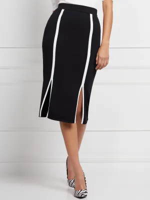 Sheree Contrast-Trim Sweater Skirt - Eva Mendes Collection