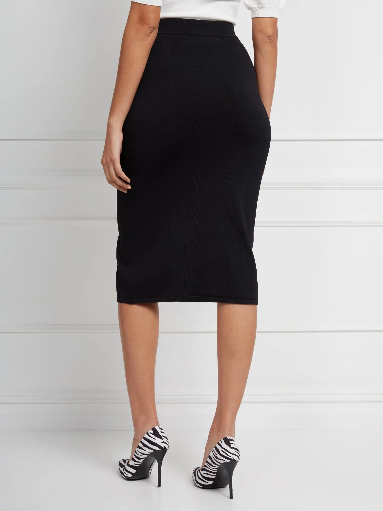 Sheree Contrast-Trim Sweater Skirt - Eva Mendes Collection
