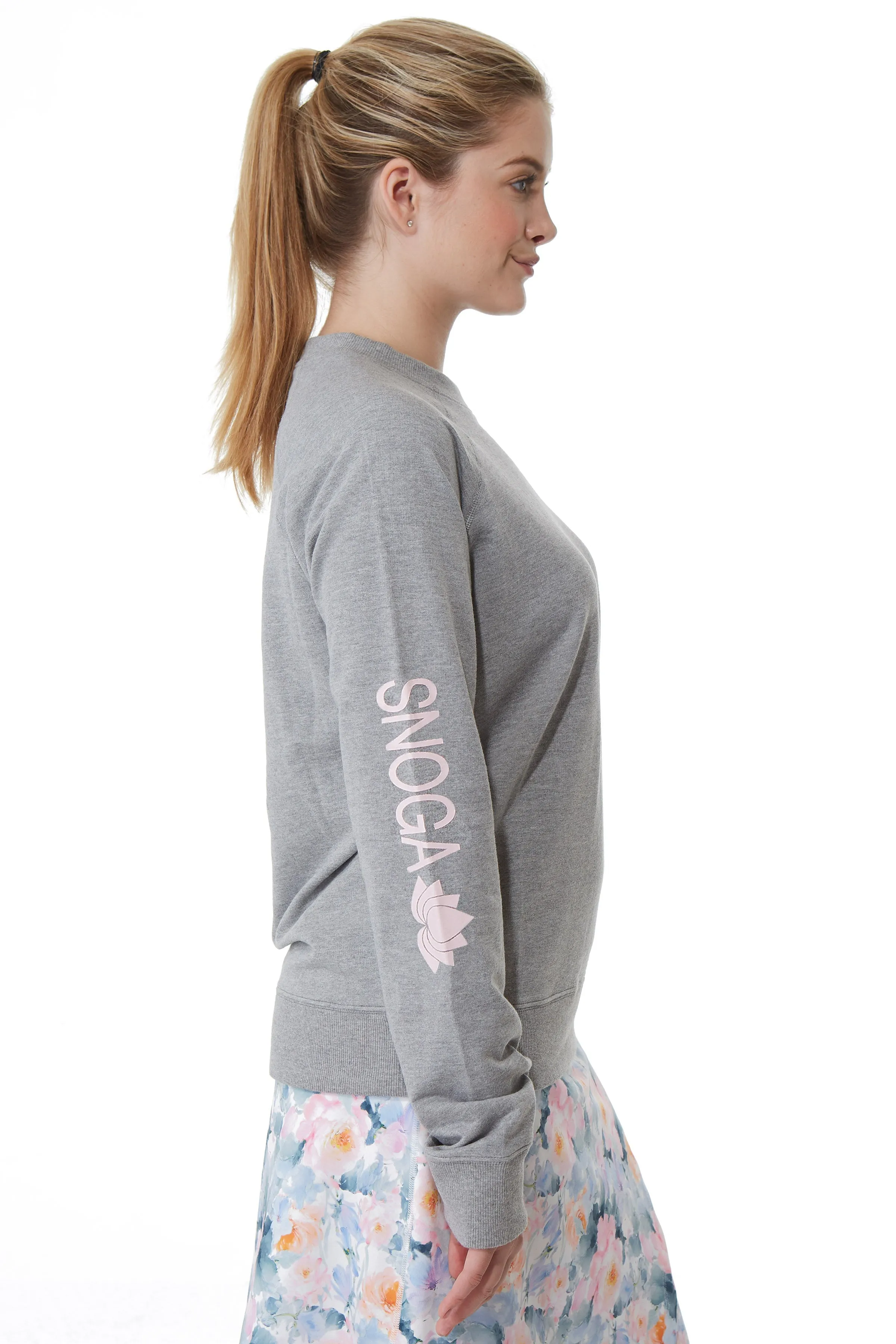 Snoga Logo Sweatshirt - Heather Grey (final-sale)