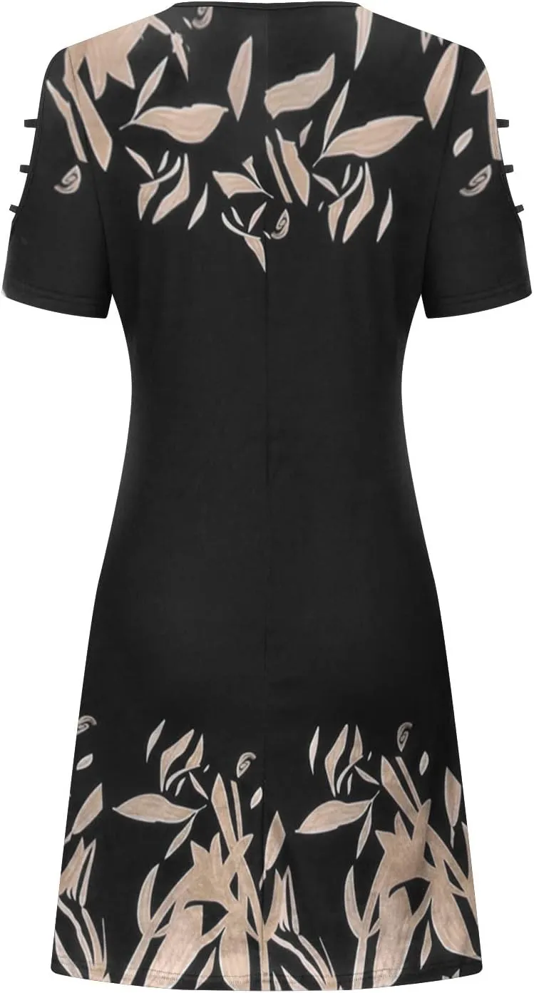 Summer Dresses for Women 2025 Beach Loose Casual A Line Midi Dress Vacation Wear Sleeveless Sundress with Pockets