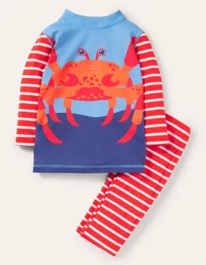 Sun Safe Surf Set-Fire Cracker Red Crab