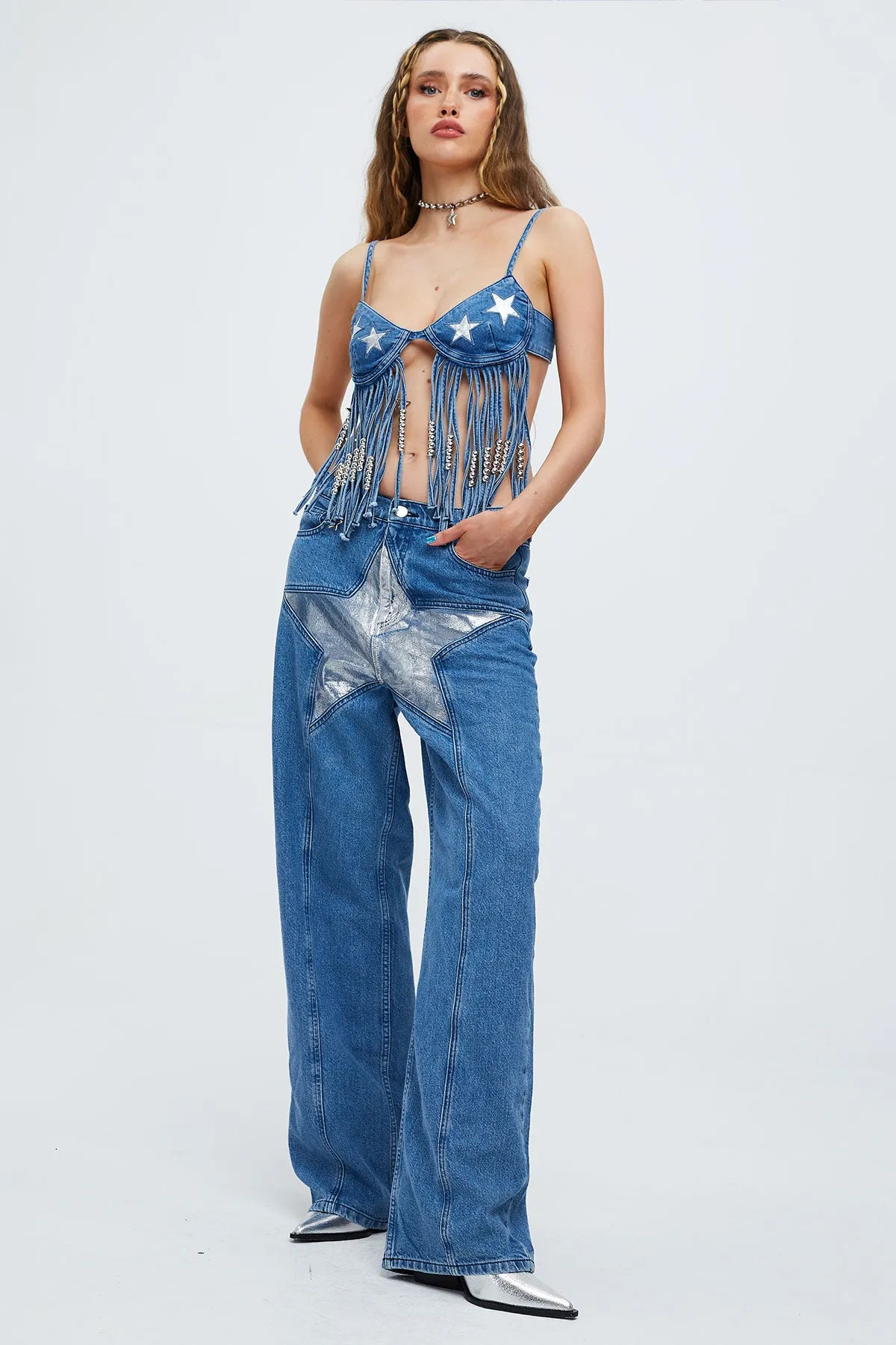 Superstar Denim Jeans - Sophie Hannah x Easy Tiger