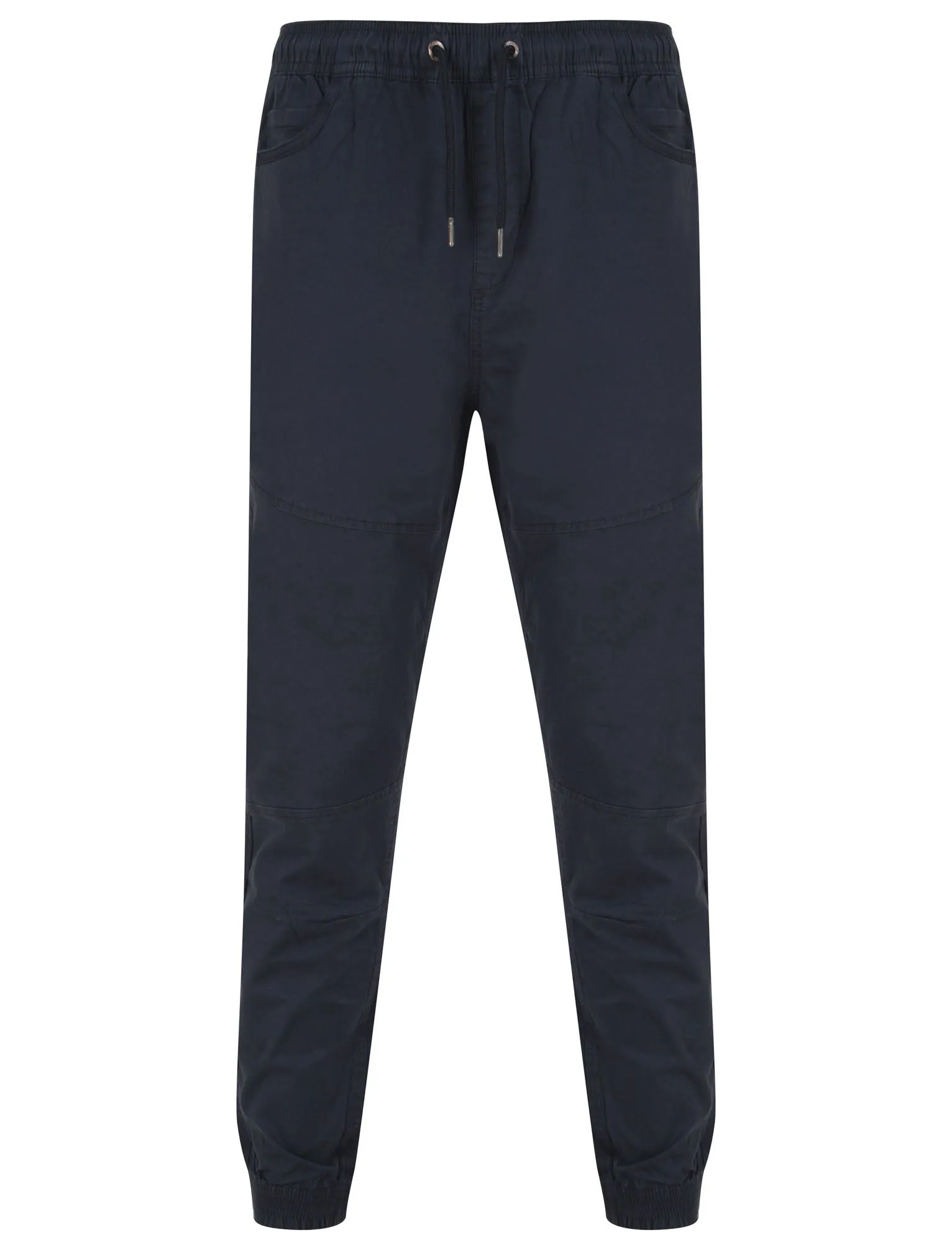 Tamuin Cotton Twill Cuffed Cargo Jogger Pants in Parisian Night Blue - Tokyo Laundry