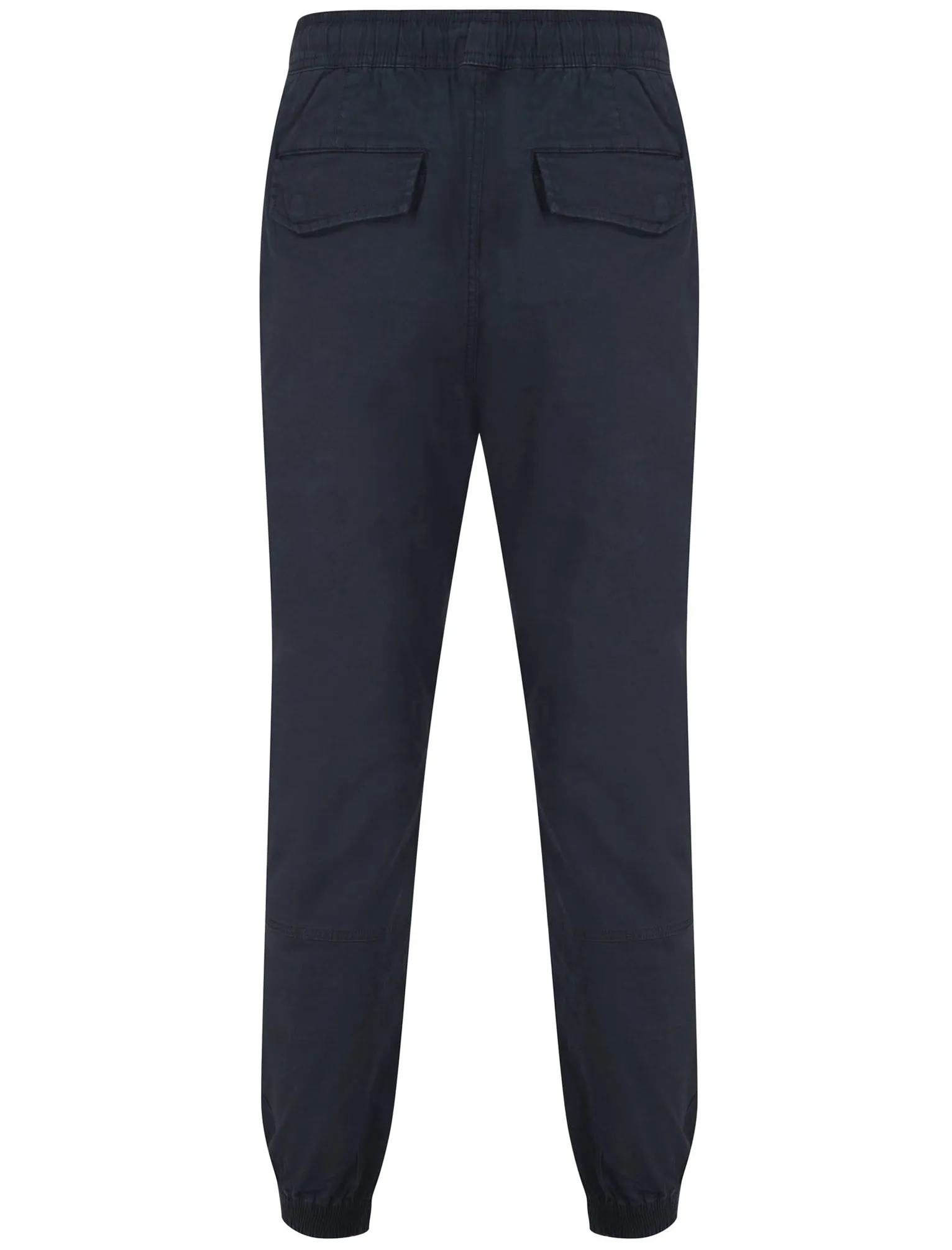Tamuin Cotton Twill Cuffed Cargo Jogger Pants in Parisian Night Blue - Tokyo Laundry