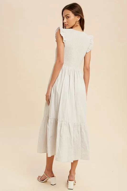 The Sophia Smocked Midi Dress