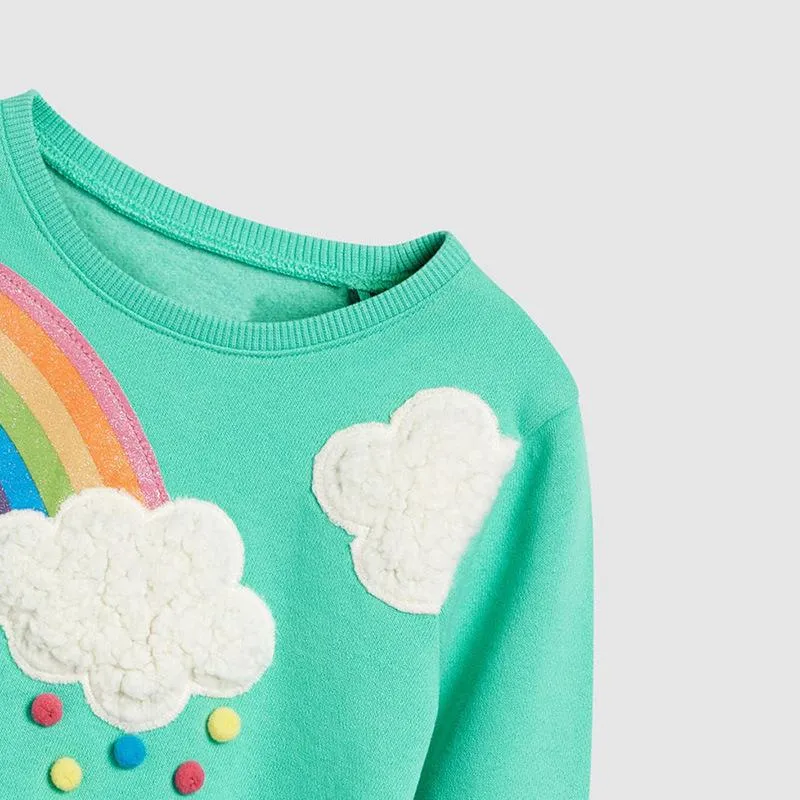 Toddler/Kid Girl's Rainbow Print Sweatshirt