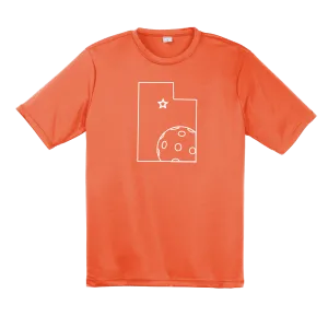 Utah With Pickleballs | Clearance Men's Short Sleeve Athletic Shirt | 100% Polyester
