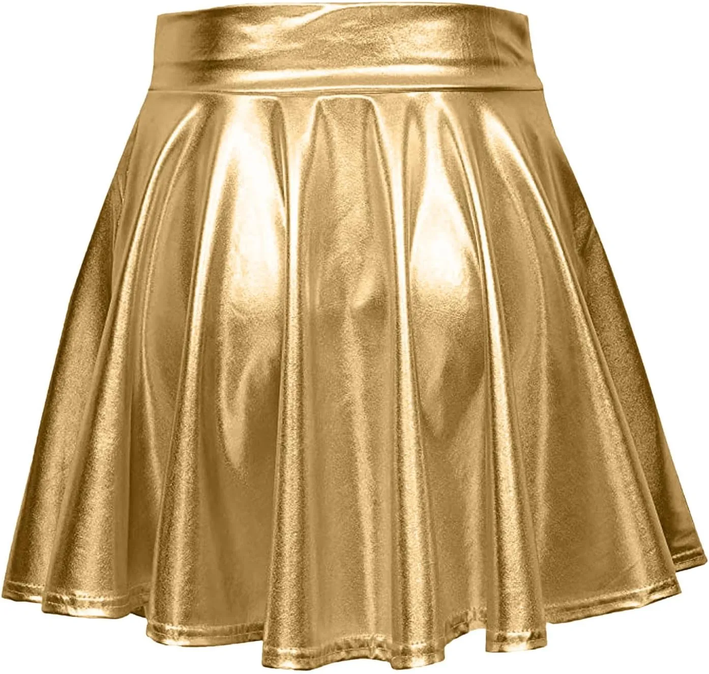 Womens A Line Mini Skort 2025 Carnival Party Dance Skirts Sparkly Shiny Solid Pleated Skirts Sexy Ruffles Tutu Skirt