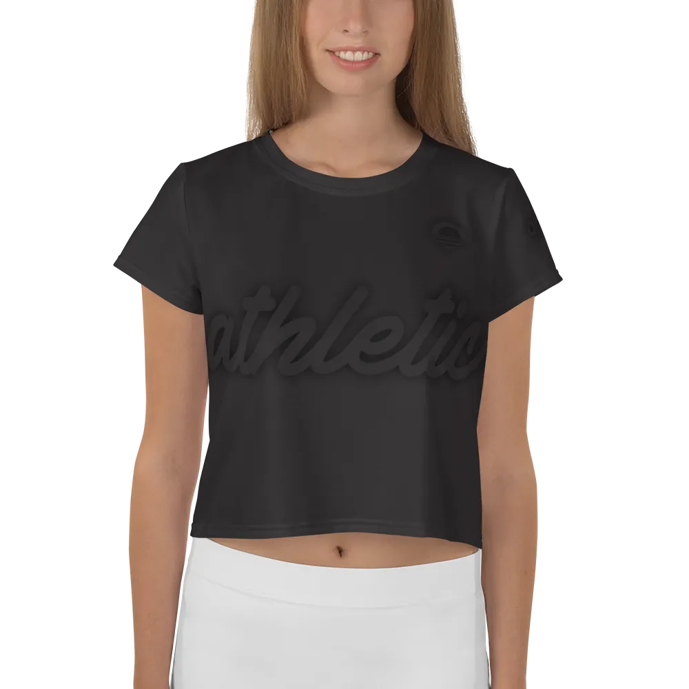 Women's Crop Tee - Black Out