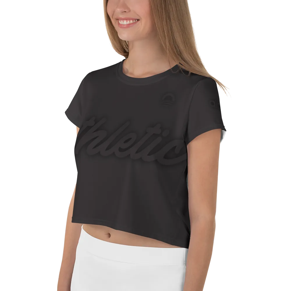 Women's Crop Tee - Black Out